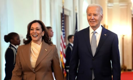 US election live updates: top Democrats back Kamala Harris as donations  surge after Biden steps aside