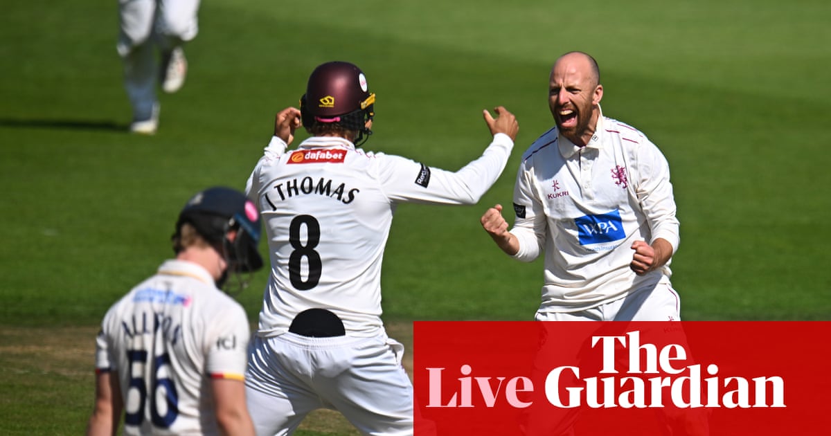 Leach spins Somerset to win over Essex; Worcs v Glos: county cricket day four – live