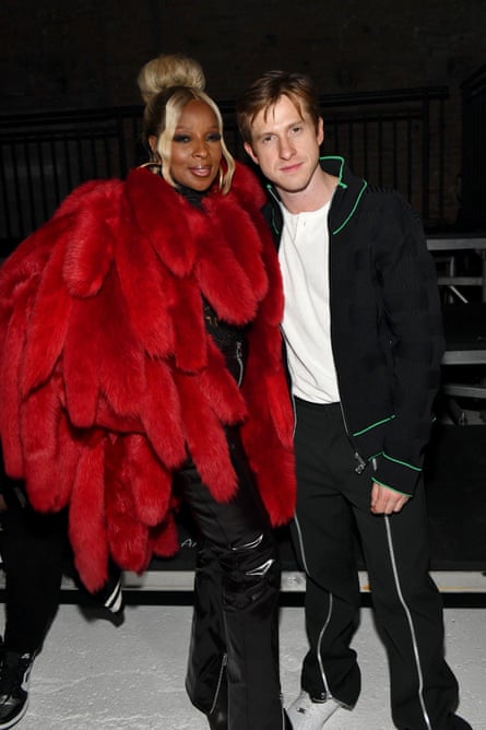 Lee with Mary J Blige in Detroit last month