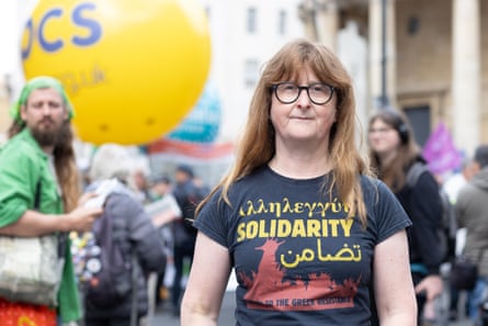 Thousands Join Anti-austerity March In London To Protest Against Labour’s Cuts 1 Helen Davies, anti-austerity protester