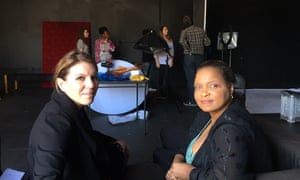 Sara Gertler, left, and Nichelle Rodriguez, plan to run social media camps for teens in LA, Britain, Australia and Japan.