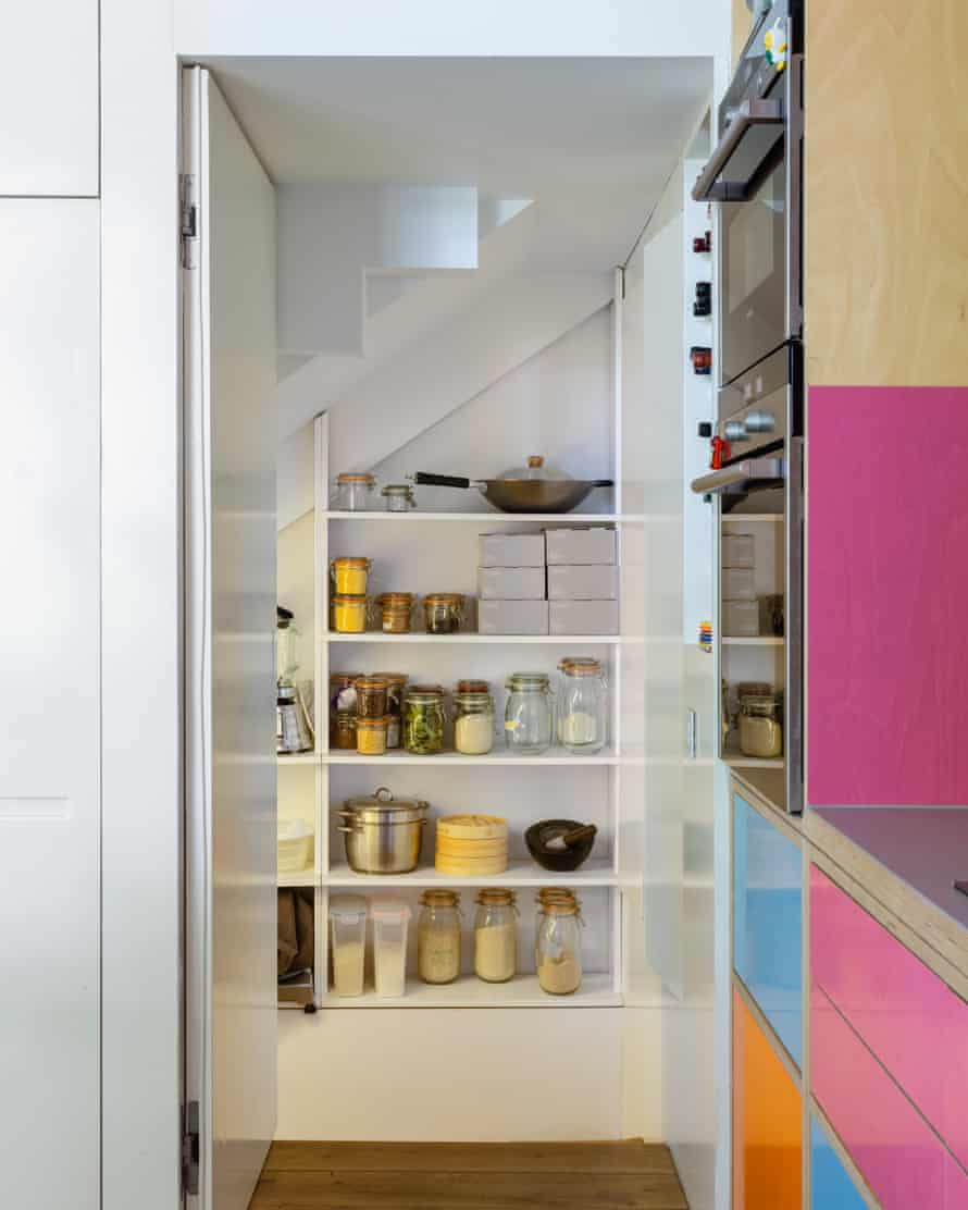 Under-stairs storage at MAP House.