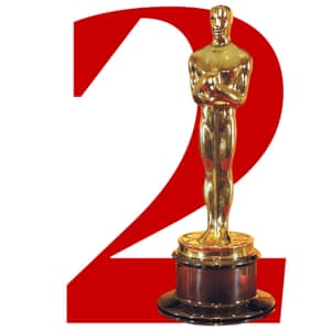 An Oscar statuette