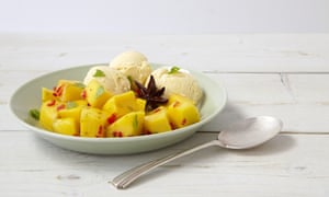 Chilled mango salad in anise-lime syrup by Thomasina Miers