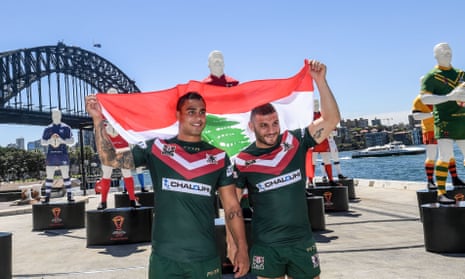 Lebanon players Michael Lichaa and Robbie Farah