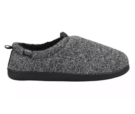John Lewis totes Felt Toggle Slippers, Grey