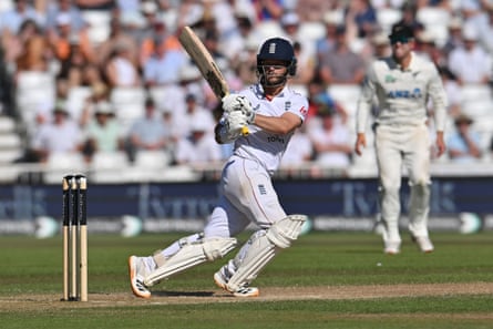 Ben Duckett batting for England