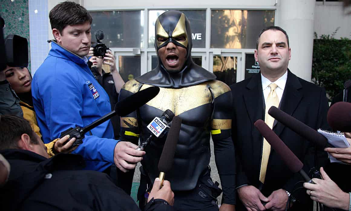 Phoenix Jones, subject of the Superhero Complex podcast.