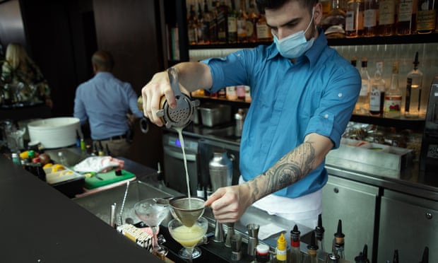 Man pouring cocktail