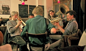 A gig at Nomiya, a Bavarian-Japanese restaurant.
