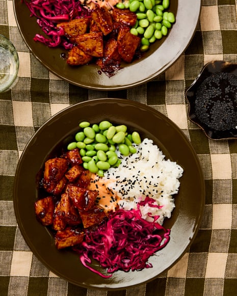 Meera Sodha's recipe for barbecue tempeh rice bowl with lime and