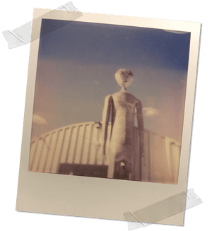 The alien statue outside the Alien Research Center, Hiko, NV.