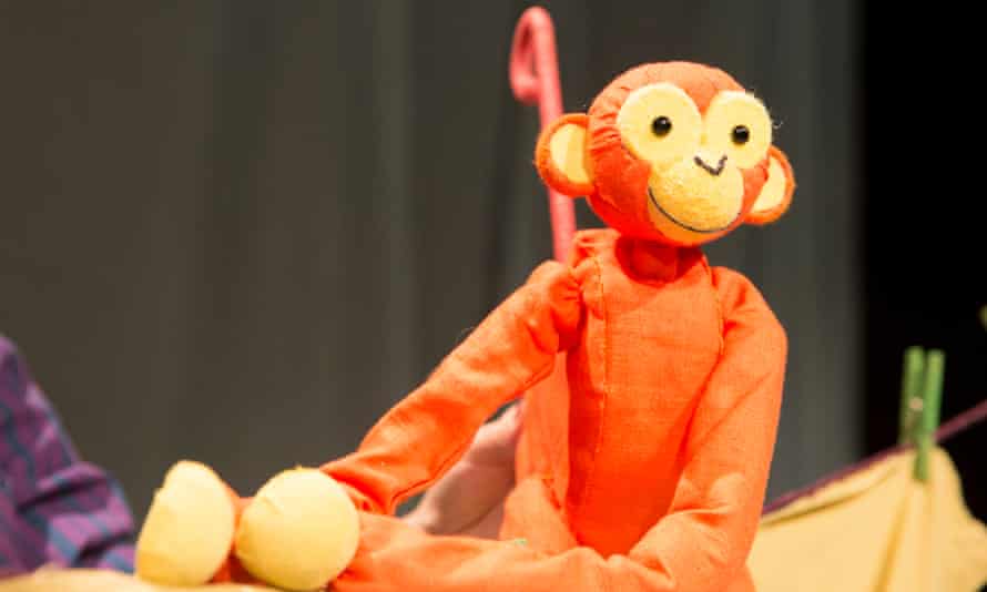 One of Frances Barry’s monkey puppets