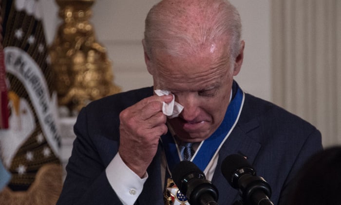 Joe Biden S Tears Show Politics Doesn T Have To Be Macho Joe Biden The Guardian