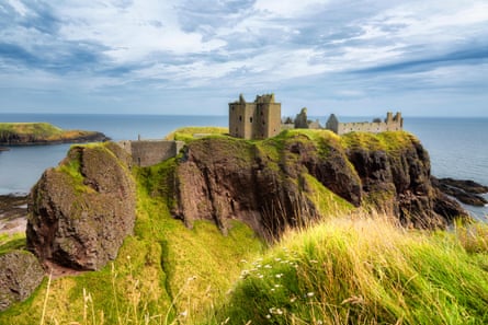 Castle on top of a rocky hill