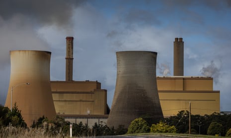 Smoke billows from Victoria's Yallourn Power Station owned by EnergyAustralia