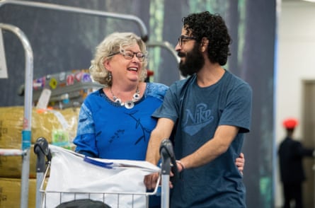 Hassan al-Kontar with Laurie Cooper after arriving in Vancouver, in November 2018