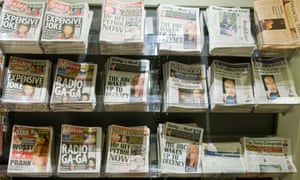 National newspapers for sale in Britain. Online versions are thriving.