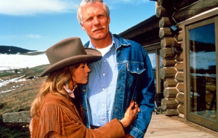 Ted Turner with his third wife, the actor Jane Fonda, in 1995.