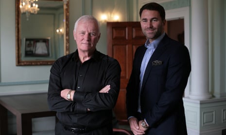 Barry and Eddie Hearn at their offices in Brentwood.