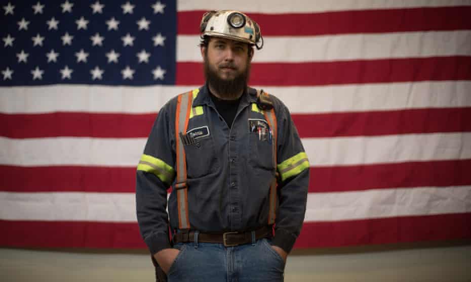 Miner Donnie Claycomb, of Limestone, West Virginia