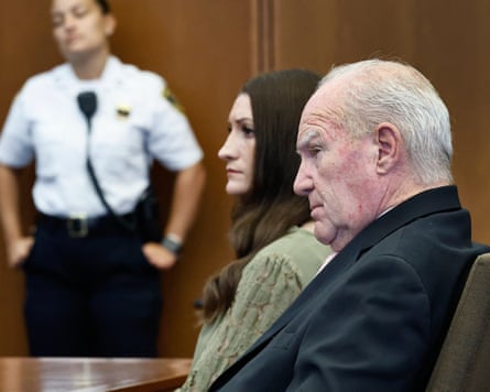 Lindsay Clancy in court with her defense attorney Kevin Reddington