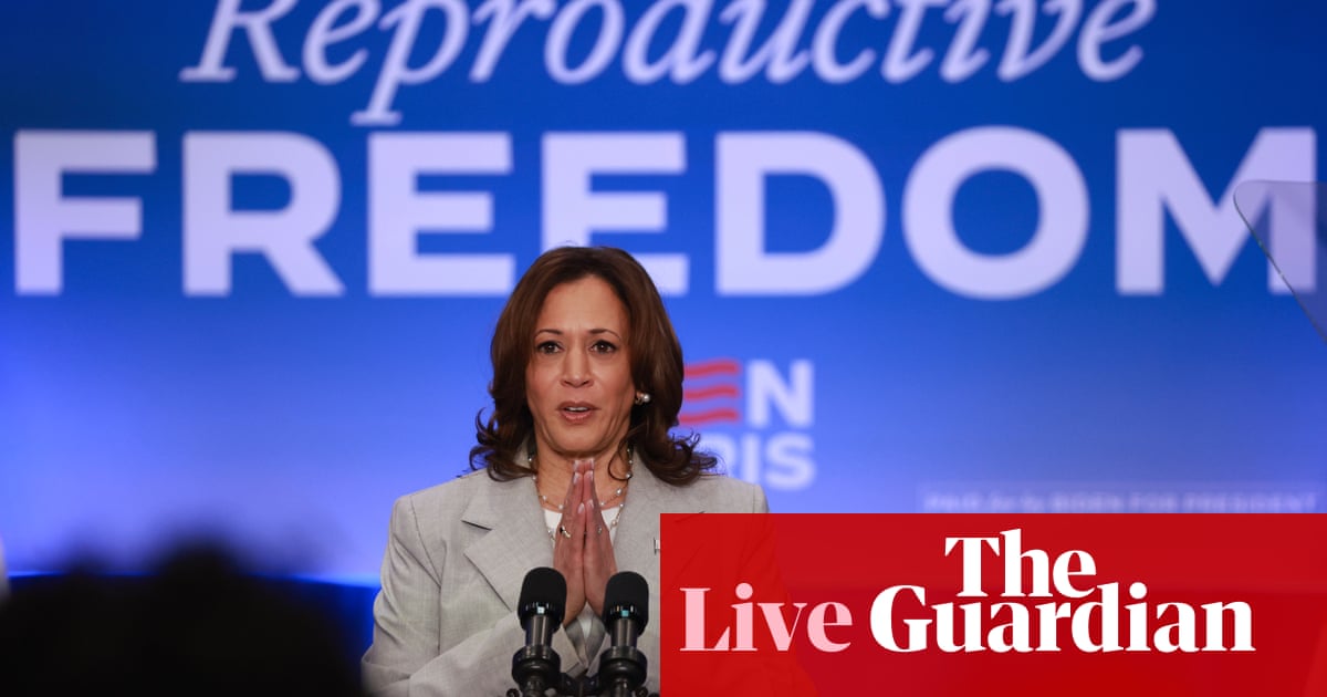 Arizona senate passes bill to repeal 1864 abortion ban; Harris says Trump’s insistence he doesn’t back national ban is ‘gaslighting’ – live