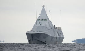A Swedish military vessel