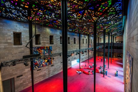 The National Gallery of Victoria's stained glass ceiling