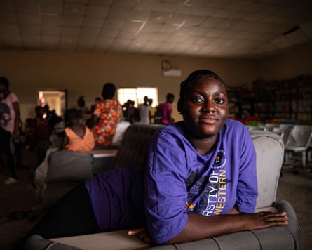 Esther Stevens, 18, who has been living at the home since birth.