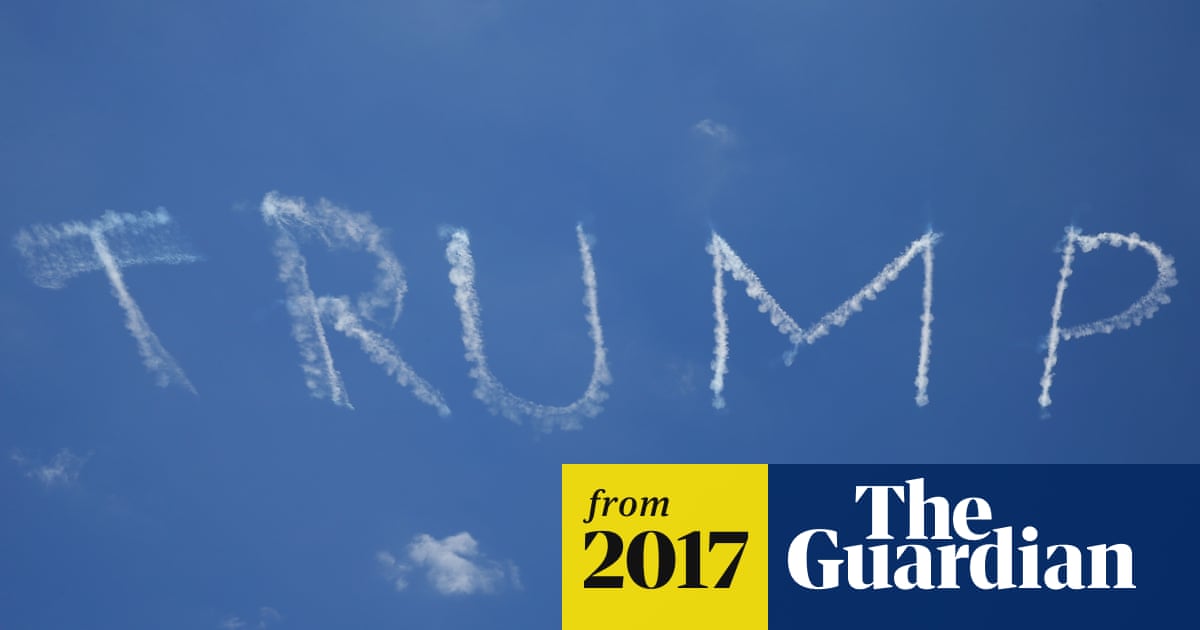 Out of the blue: 'Trump' skywriting appears above Sydney protest