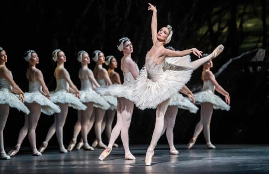 Lauren Cuthberton in Swan Lake by the Royal Ballet in March 2020.