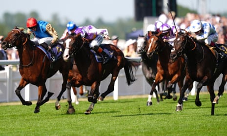 Quai De Bethune ridden by Oisin Murphy, right, on his way to winning the Golden Gates Stakes .