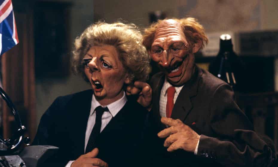 Margaret Thatcher and Neil Kinnock were regular targets of Spitting Image’s robust satire in the 1980s and 1990s.