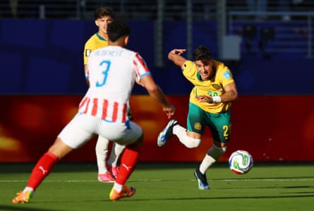 Cristian Volpato looks to return his man on.