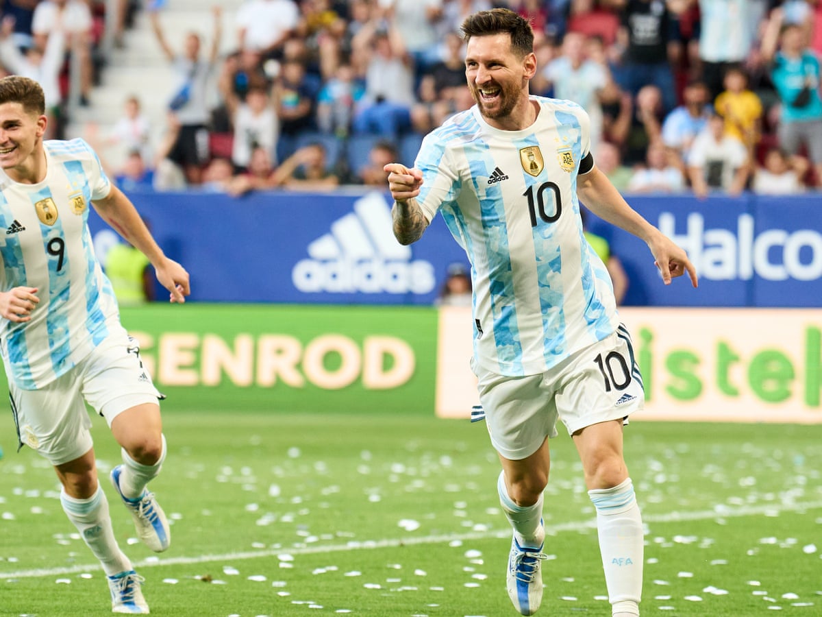 Lionel Messi Scores All Five Argentina Goals In Friendly To Overhaul Puskas Lionel Messi The Guardian Lionel Messi Scores All Five Argentina Goals In Friendly To Overhaul Puskas Lionel Messi The Guardian