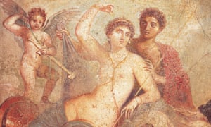 Detail from a fresco depicting Ares and Aphrodite (AD45-79).