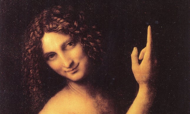 Phallic finger … Leonardo’s homoerotic St John the Baptist.