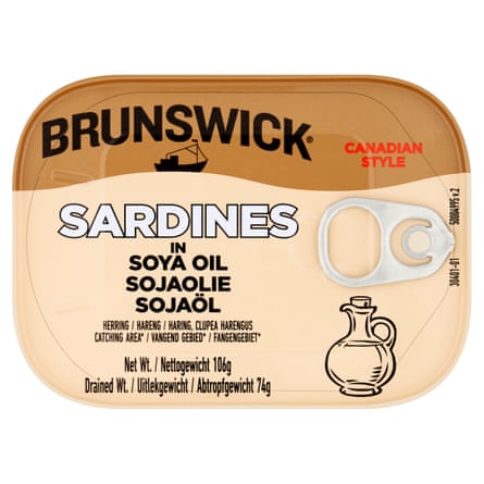 Brunswick Canadian Style Sardines in Soya Oil 106g