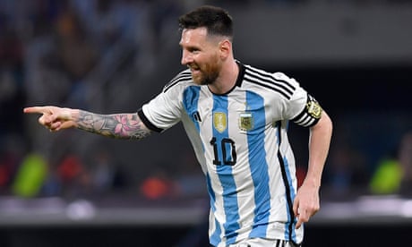 Lionel Messi scores hat-trick to pass 100 Argentina goals in 7-0 rout of Curaçao