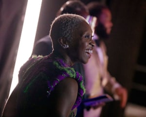 Cynthia Erivo at the Staples Center during the ceremony