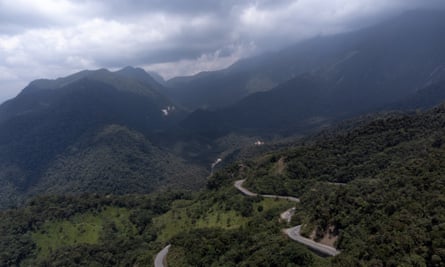 View of the Alto Mayo protection forest in Moyobamba, Peru