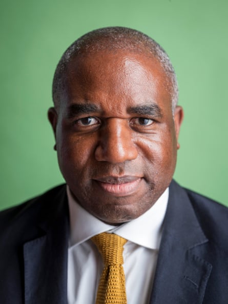 Portrait shot of David Lammy looking straight at the camera