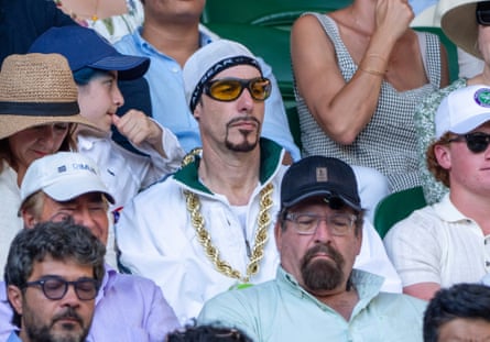 Ali G at the tournament.
