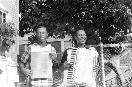 Cleveland Chenier with rubboard and Clifton with accordion
