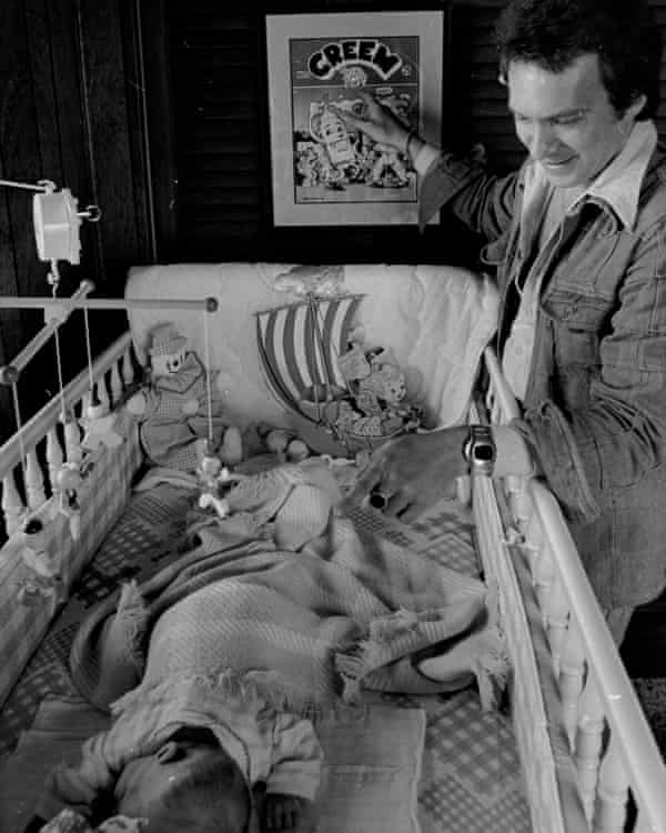 ‘It’s in my blood’ … Barry and baby JJ Kramer.