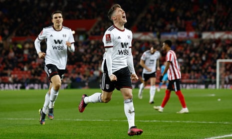 Fulham's Harry Wilson celebrates scoring.