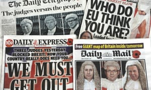Front pages of British newspapers on 4 November