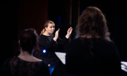 Student conductor Emma Warren