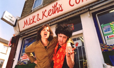 Phil Cornwell (Mick Jagger) and John Sessions (Keith Richards) in Stella Street (1998).